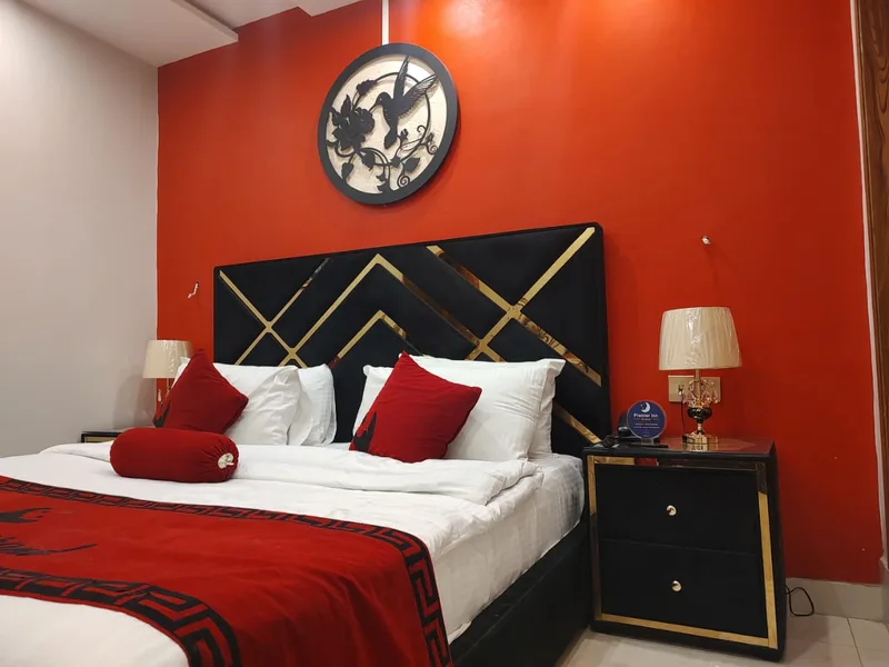 The Premier Inn Grand room and its bedside Digital Concierge GolTap